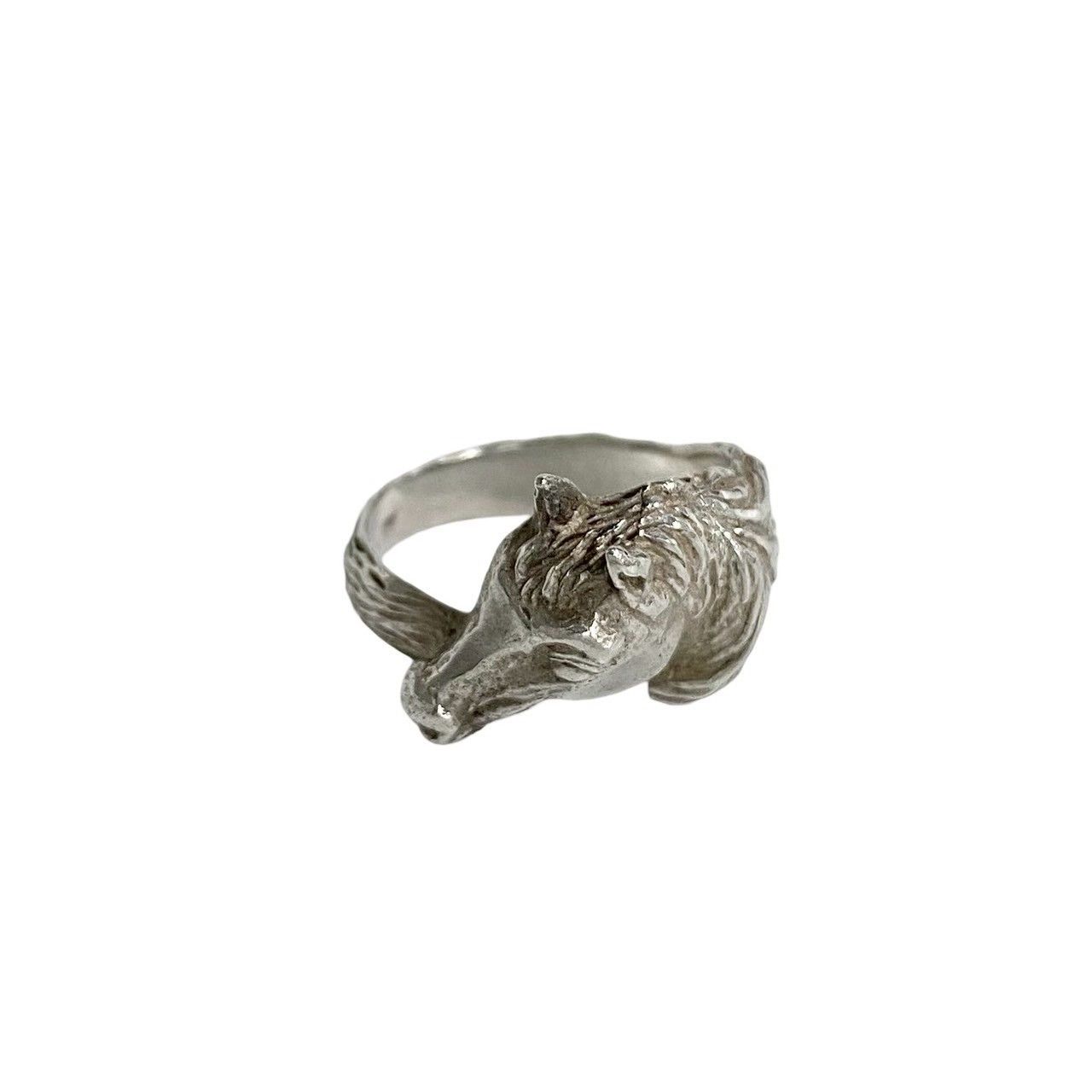 Hermes Hermes Hermes Cheval Horse Silver 925 Ring Metal Ring Size ONE SIZE - 3 Thumbnail