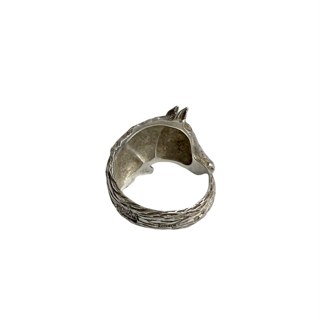 Hermes Hermes Hermes Cheval Horse Silver 925 Ring Metal Ring Size ONE SIZE - 2 Thumbnail