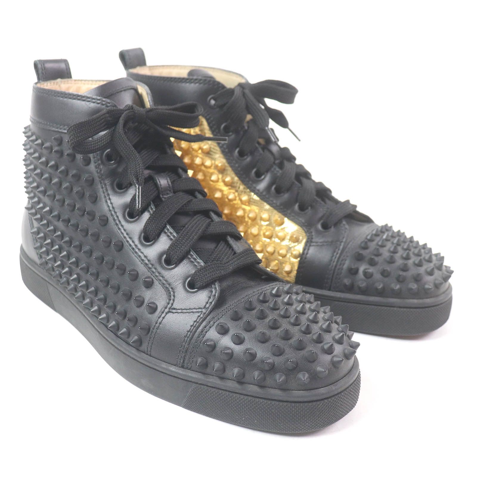Christian Louboutin Christian Louboutin Christian Louboutin Spike Studs Leather Sneakers Leather Shoes Size ONE SIZE - 3 Thumbnail