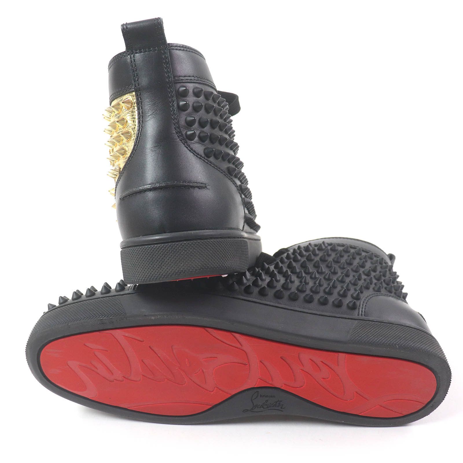 Christian Louboutin Christian Louboutin Christian Louboutin Spike Studs Leather Sneakers Leather Shoes Size ONE SIZE - 5 Thumbnail