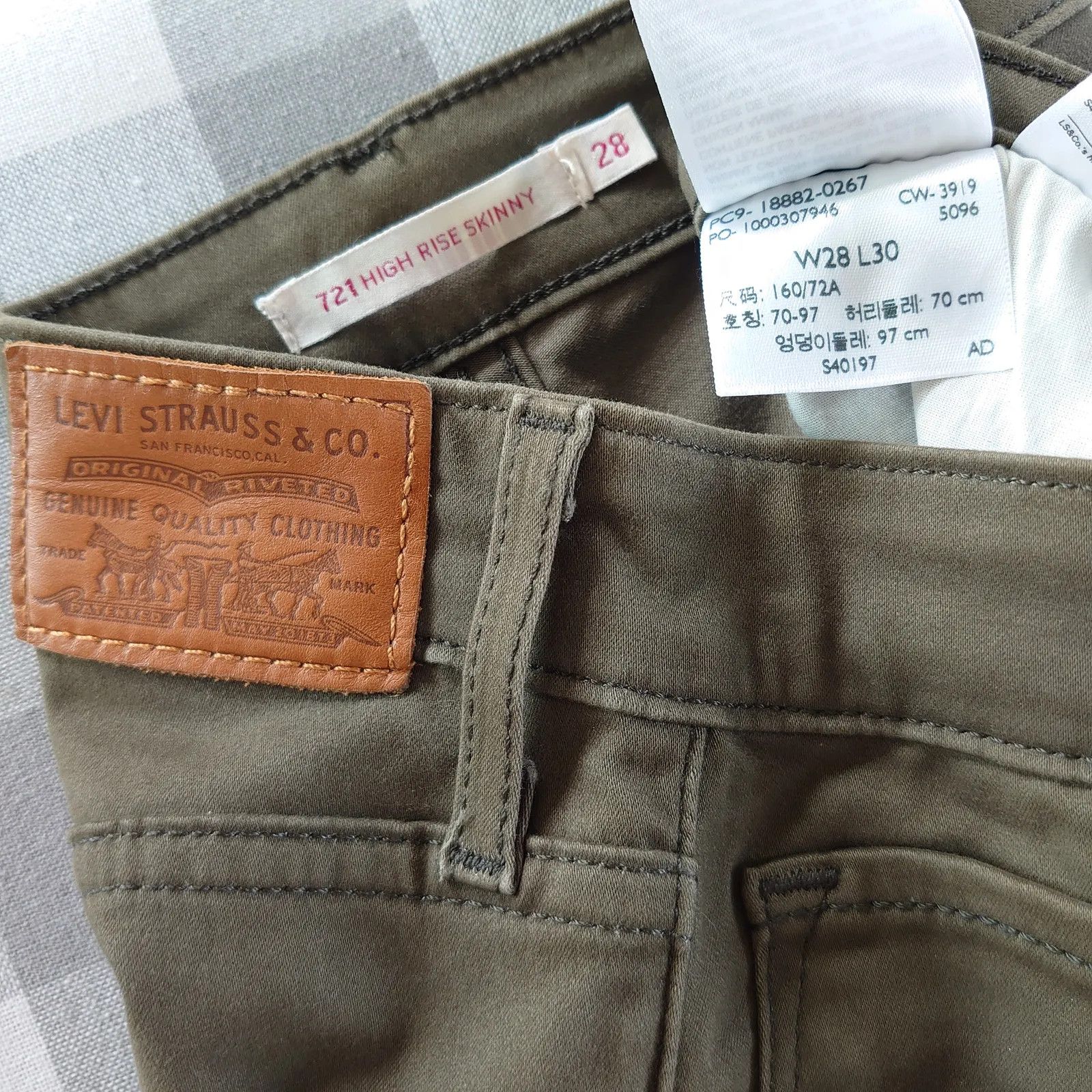 Levi's Levi's 721 High Rise Skinny Jeans Size 28" / US 6 / IT 42 - 2 Thumbnail