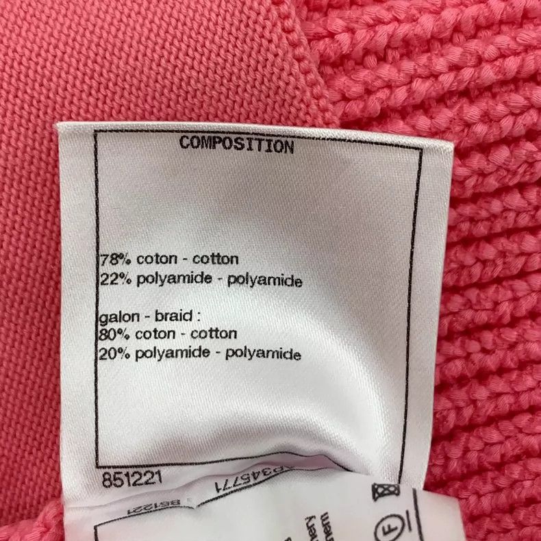 Chanel Chanel Pink High-Waisted Knit Cardigan Jacket- DMC Size US XXS / EU 40 - 8 Thumbnail