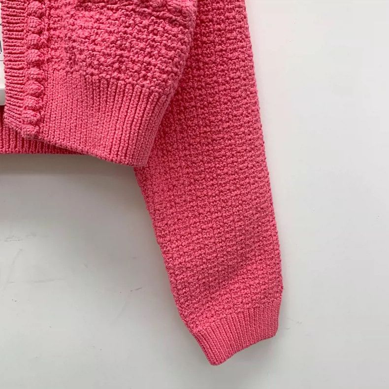 Chanel Chanel Pink High-Waisted Knit Cardigan Jacket- DMC Size US XXS / EU 40 - 4 Thumbnail