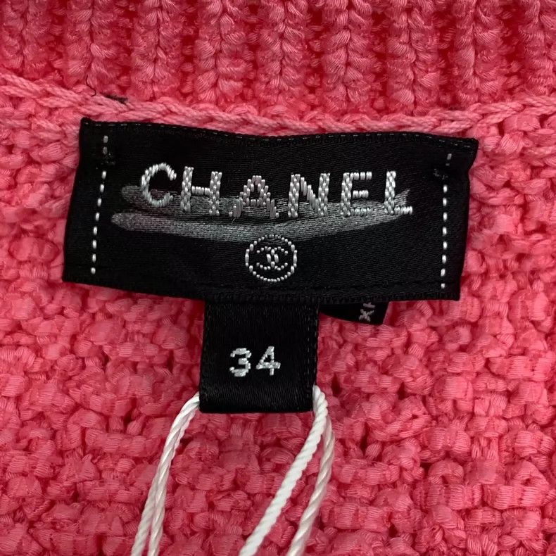Chanel Chanel Pink High-Waisted Knit Cardigan Jacket- DMC Size US XXS / EU 40 - 5 Thumbnail