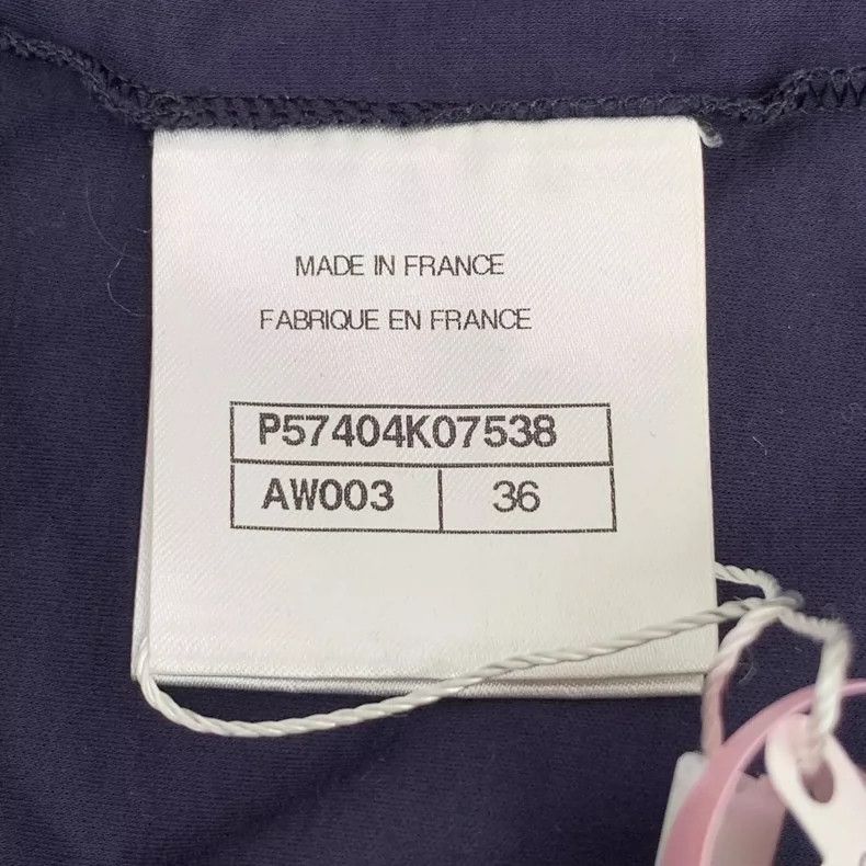 Chanel Chanel Deep Purple Logo Print Cotton T-Shirt- DMC Size US XS / EU 42 / 0 - 6 Thumbnail
