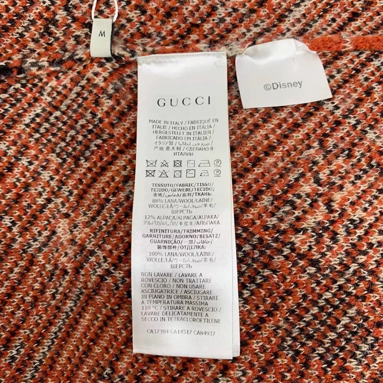Gucci x Disney Orange Mickey Mouse Knit Sweater- DMC
