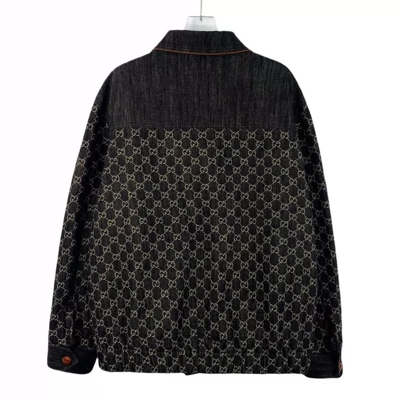 Gucci Gucci Black Logo Denim Jacket with Long Sleeves- DMC Size US S / EU 44-46 / 1 - 2 Thumbnail