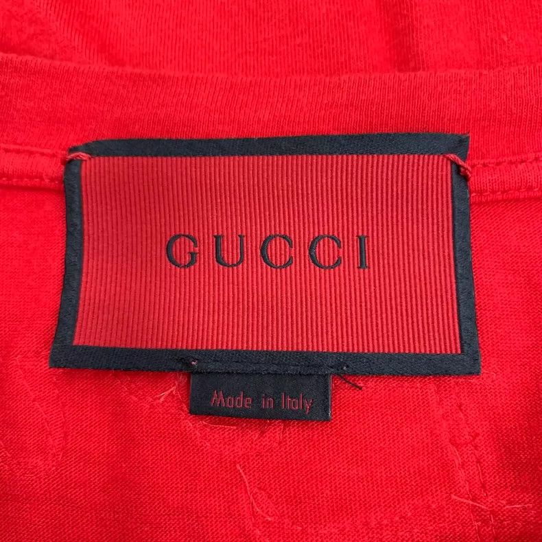 Gucci Gucci Red Floral Embroidered Cotton T-Shirt- DMC Size US M / EU 48-50 / 2 - 5 Thumbnail