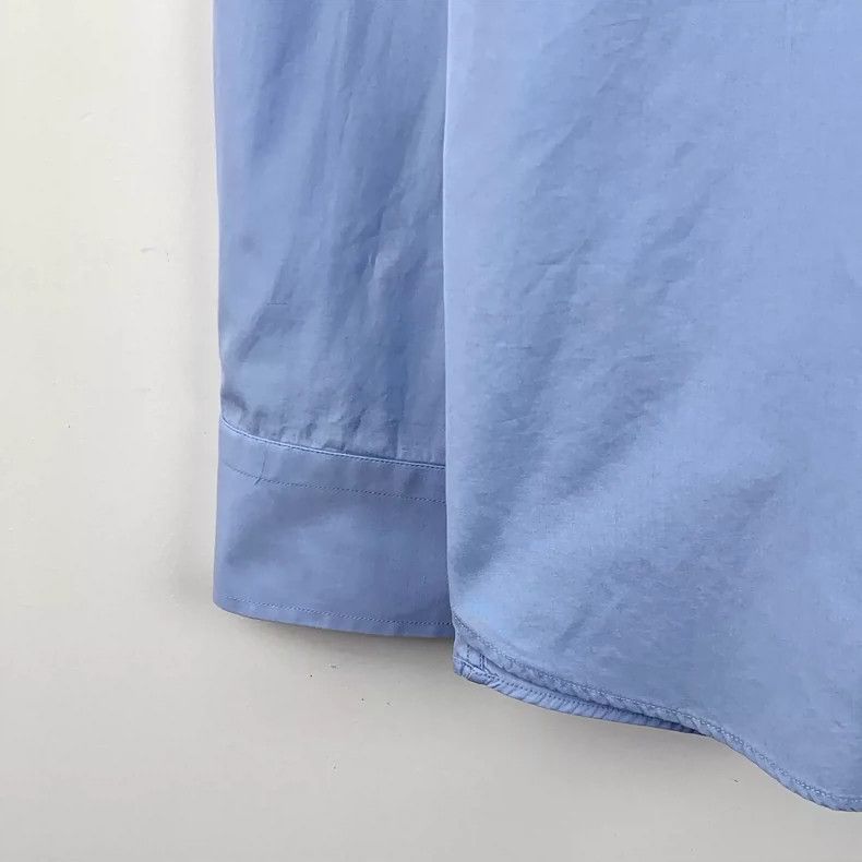 Gucci Gucci Blue Cotton Long Sleeve Shirt- DMC Size US L / EU 52-54 / 3 - 5 Thumbnail