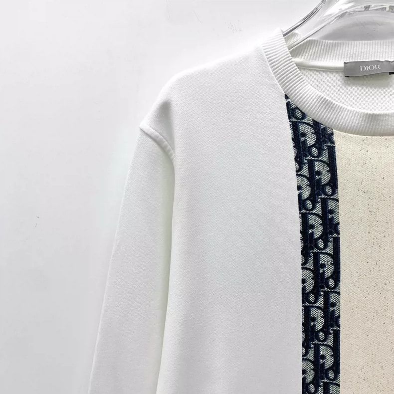 Dior Dior White Striped Cotton Long Sleeve Sweatshirt- DMC Size US S / EU 44-46 / 1 - 3 Thumbnail