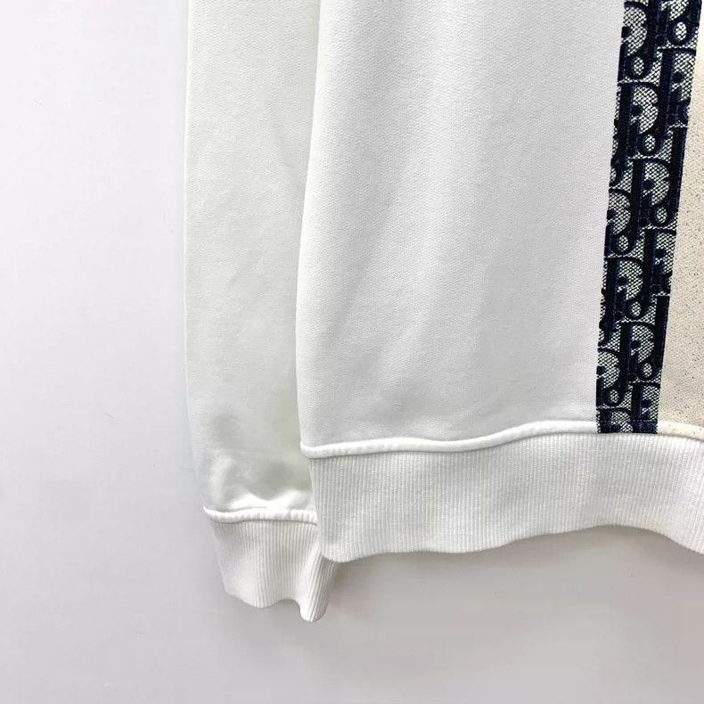 Dior Dior White Striped Cotton Long Sleeve Sweatshirt- DMC Size US S / EU 44-46 / 1 - 4 Thumbnail