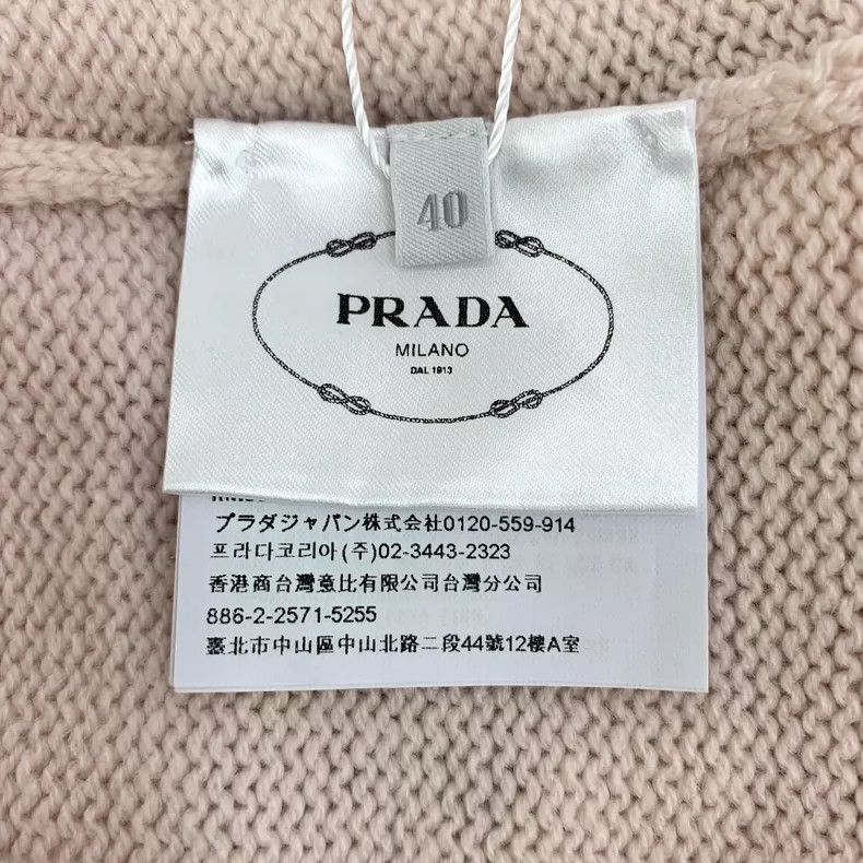 Prada Prada Pink Cashmere Ruffled Cardigan Sweater- DMC Size US M / EU 48-50 / 2 - 6 Thumbnail