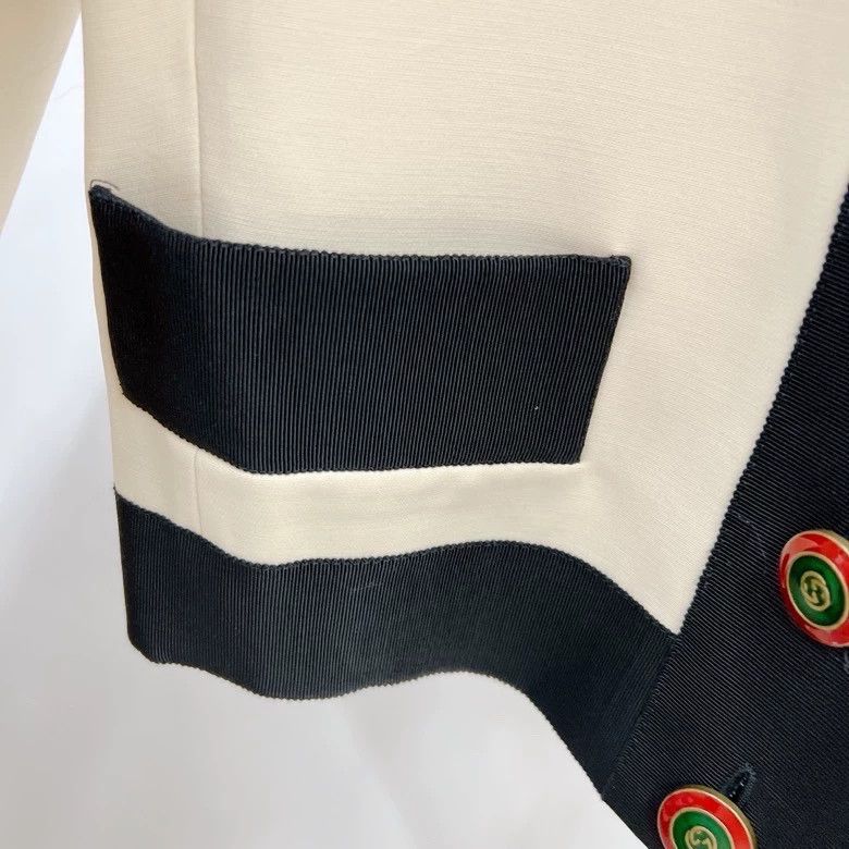 Gucci Gucci Beige Embroidered Jacket with Black Trim- DMC Size US S / EU 44-46 / 1 - 8 Thumbnail