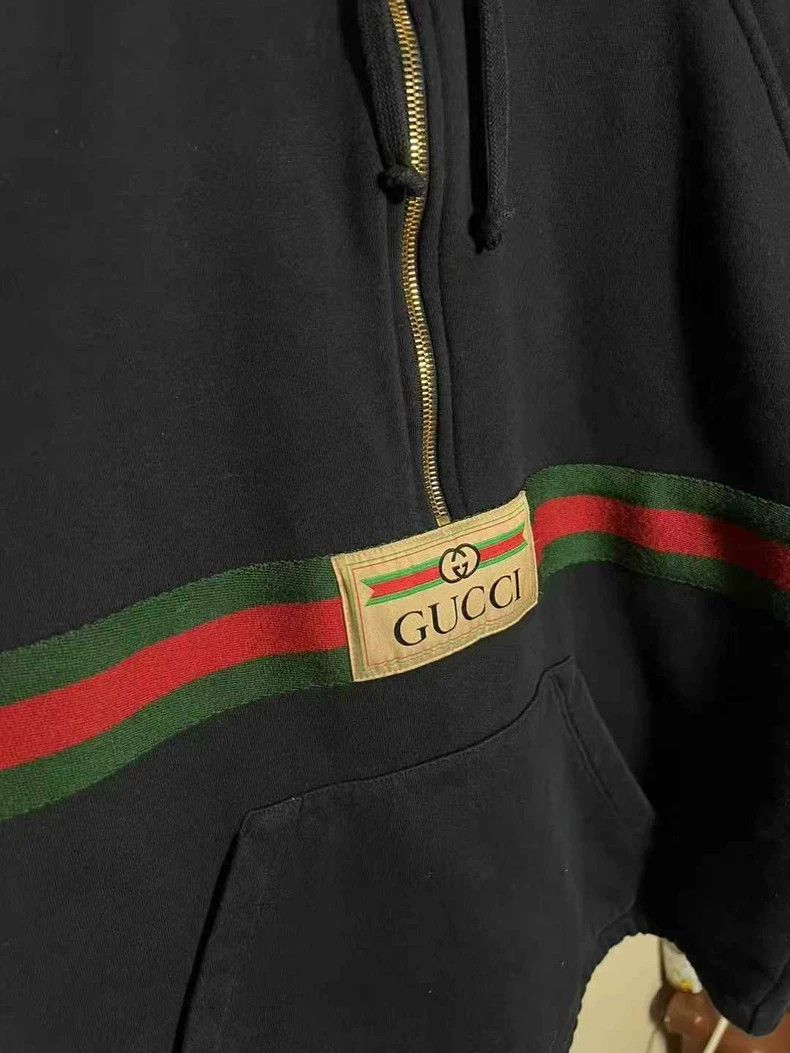 Gucci Gucci Dark Blue Zip Jacket with Logo Stripes- DMC Size US XS / EU 42 / 0 - 2 Thumbnail