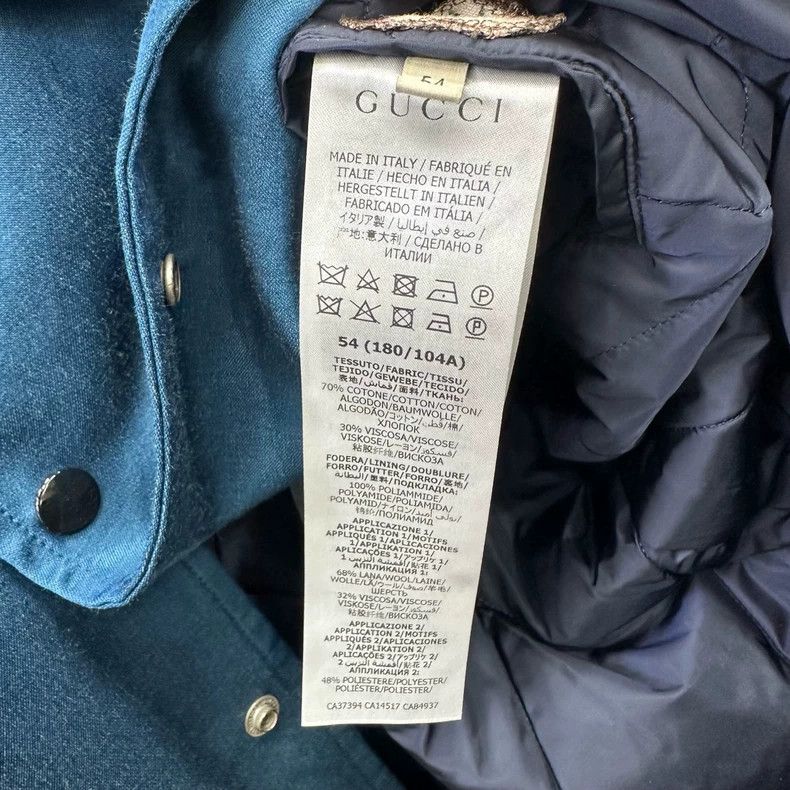 Gucci Gucci Blue Cotton Jacket Size 54- DMC Size US XXL / EU 58 / 5 - 3 Thumbnail