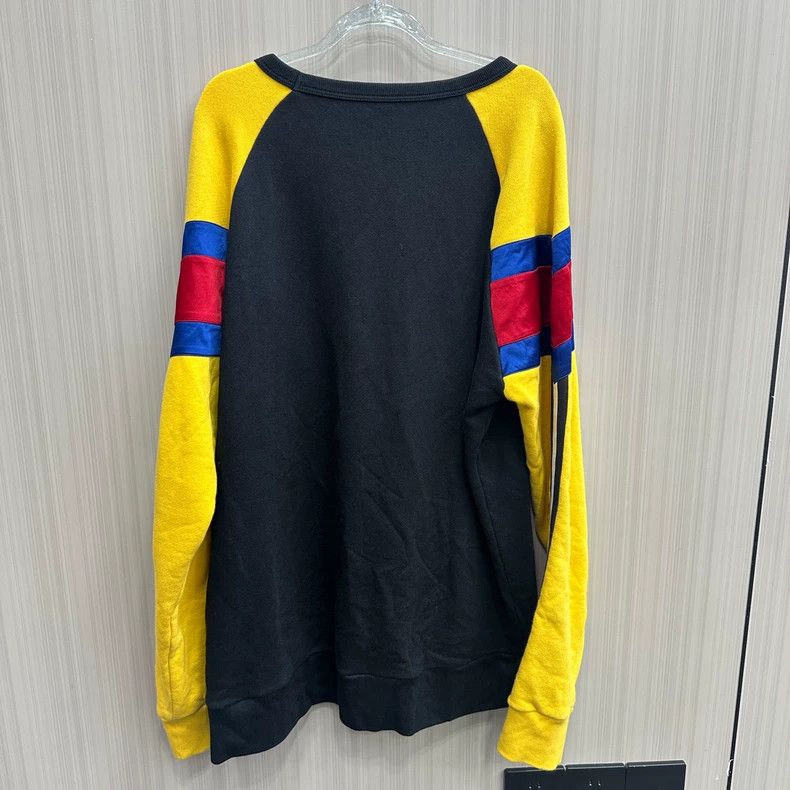 Gucci Gucci Yellow Black Colorblock Sweatshirt- DMC Size US XL / EU 56 / 4 - 2 Thumbnail