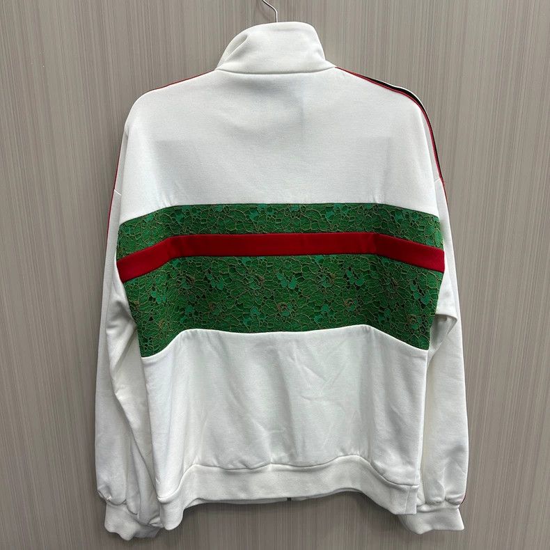Gucci Gucci White Green Hooded Jacket- DMC Size US M / EU 48-50 / 2 - 3 Thumbnail