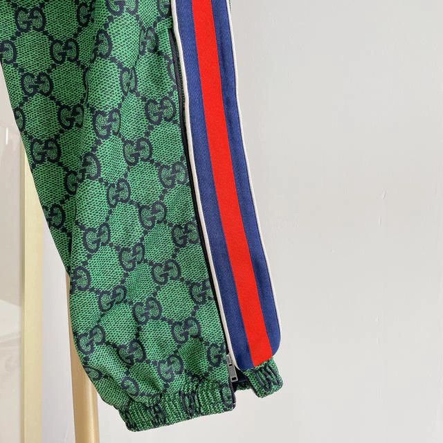 Gucci Gucci Green Monogram Print Sweatpants- DMC Size US 31 - 5 Thumbnail