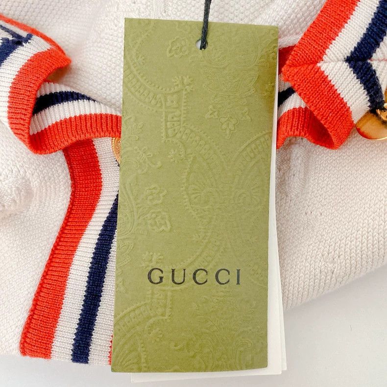 Gucci GUCCI Red Striped Knit Cardigan with Tags- DMC Size US M / EU 48-50 / 2 - 9 Thumbnail