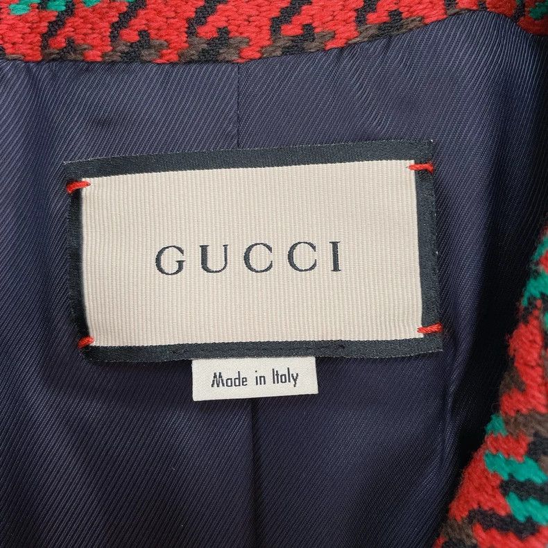 Gucci Gucci Houndstooth Wool Coat Size 36- DMC Size US S / EU 44-46 / 1 - 6 Thumbnail