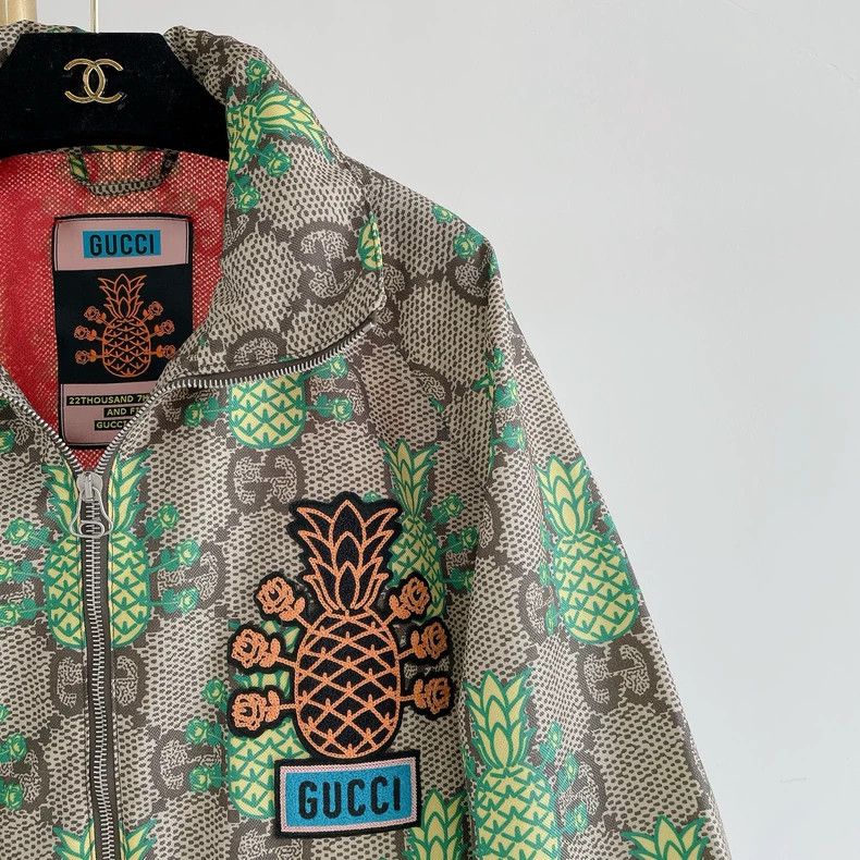 Gucci GUCCI Pineapple Zip Jacket Size 52- DMC Size US L / EU 52-54 / 3 - 3 Thumbnail