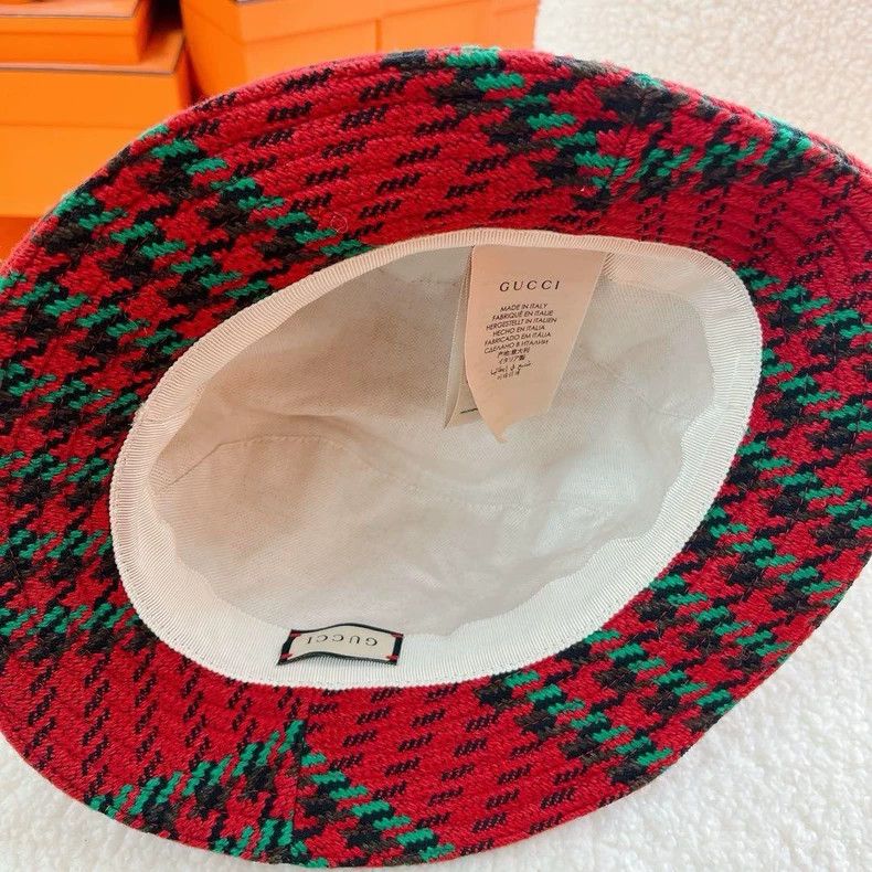 Gucci Gucci Double G Houndstooth Fisherman Hat- DMC Size ONE SIZE - 4 Thumbnail