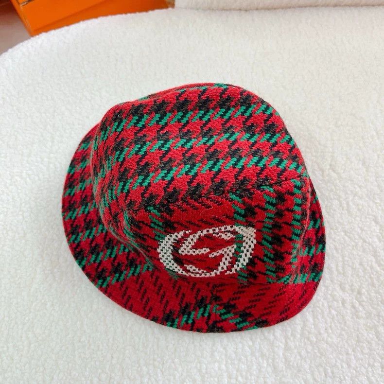 Gucci Gucci Double G Houndstooth Fisherman Hat- DMC Size ONE SIZE - 3 Thumbnail