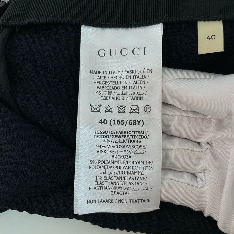 Gucci Gucci Black Logo Pattern Skirt Size 40- DMC Size US 31 - 7 Thumbnail