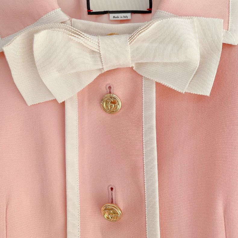 Gucci Gucci Pink Casual Jacket with Bow- DMC Size US M / EU 48-50 / 2 - 3 Thumbnail