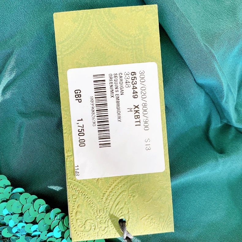 Gucci Gucci Green Sequin Cardigan with Tags- DMC Size US M / EU 48-50 / 2 - 9 Thumbnail