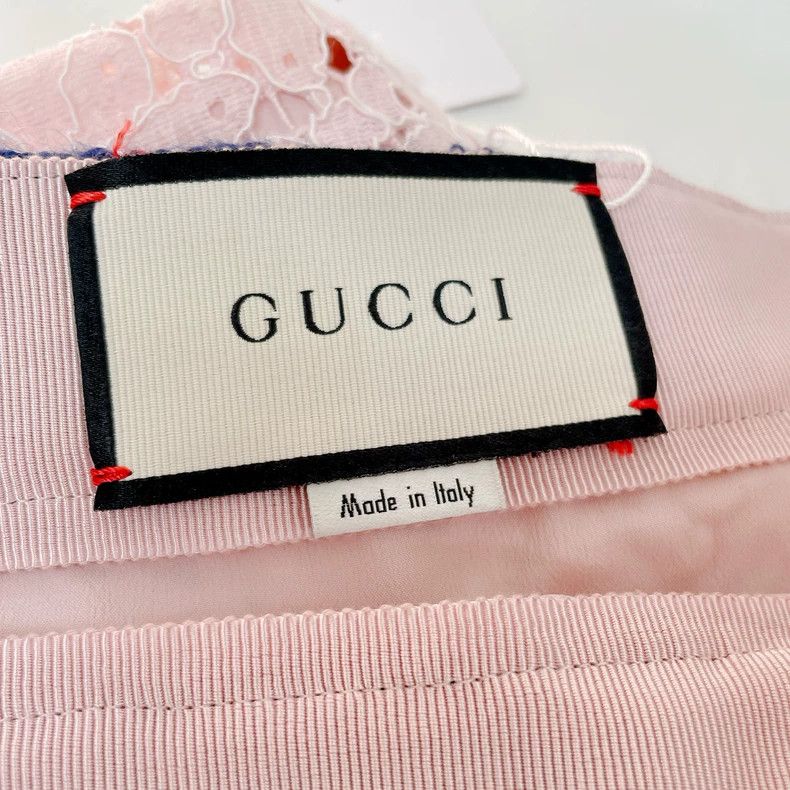 Gucci GUCCI Pink Lace Skirt With Tags- DMC Size US 31 - 5 Thumbnail