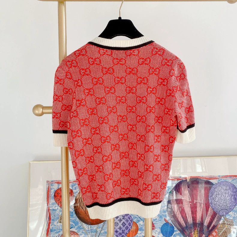Gucci Gucci Vintage Short Sleeve Knitted Top- DMC Size US XS / EU 42 / 0 - 2 Thumbnail