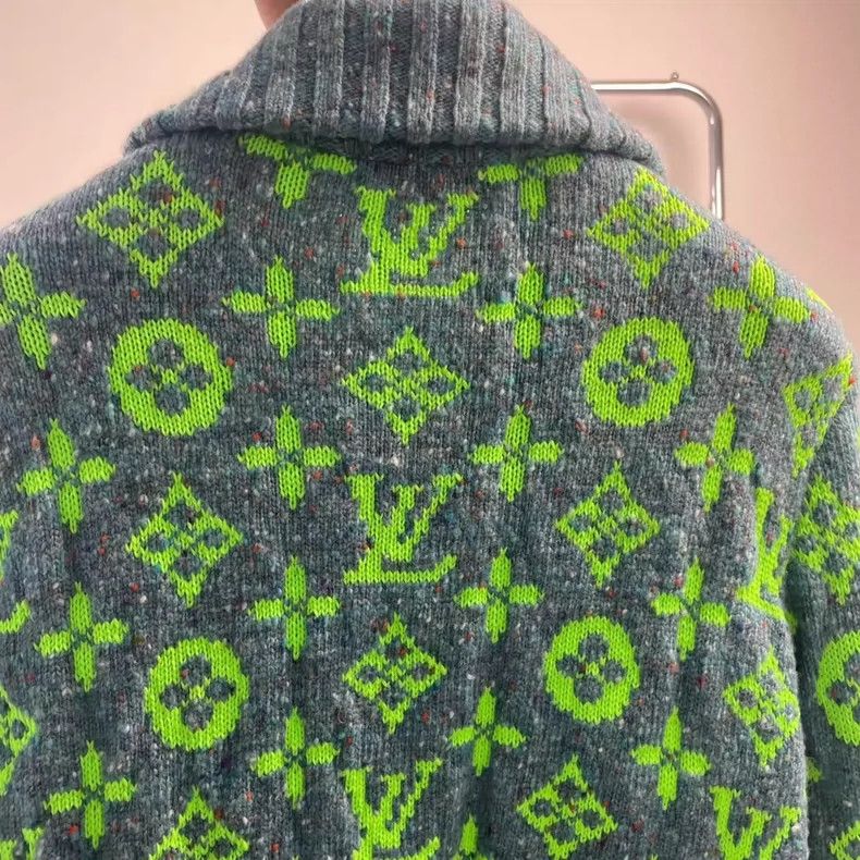 Louis Vuitton Louis Vuitton Fluorescent Green Printed Jacket- DMC Size US M / EU 48-50 / 2 - 2 Thumbnail