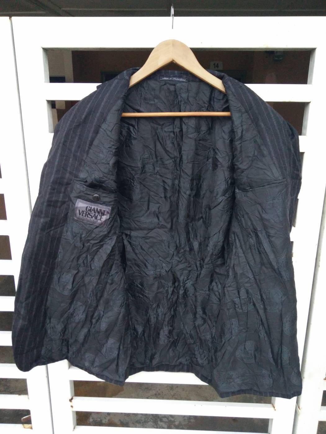 Versace Versace Jeans Couture Black Embroidered Made in Switzerland Size US M / EU 48-50 / 2 - 3 Thumbnail