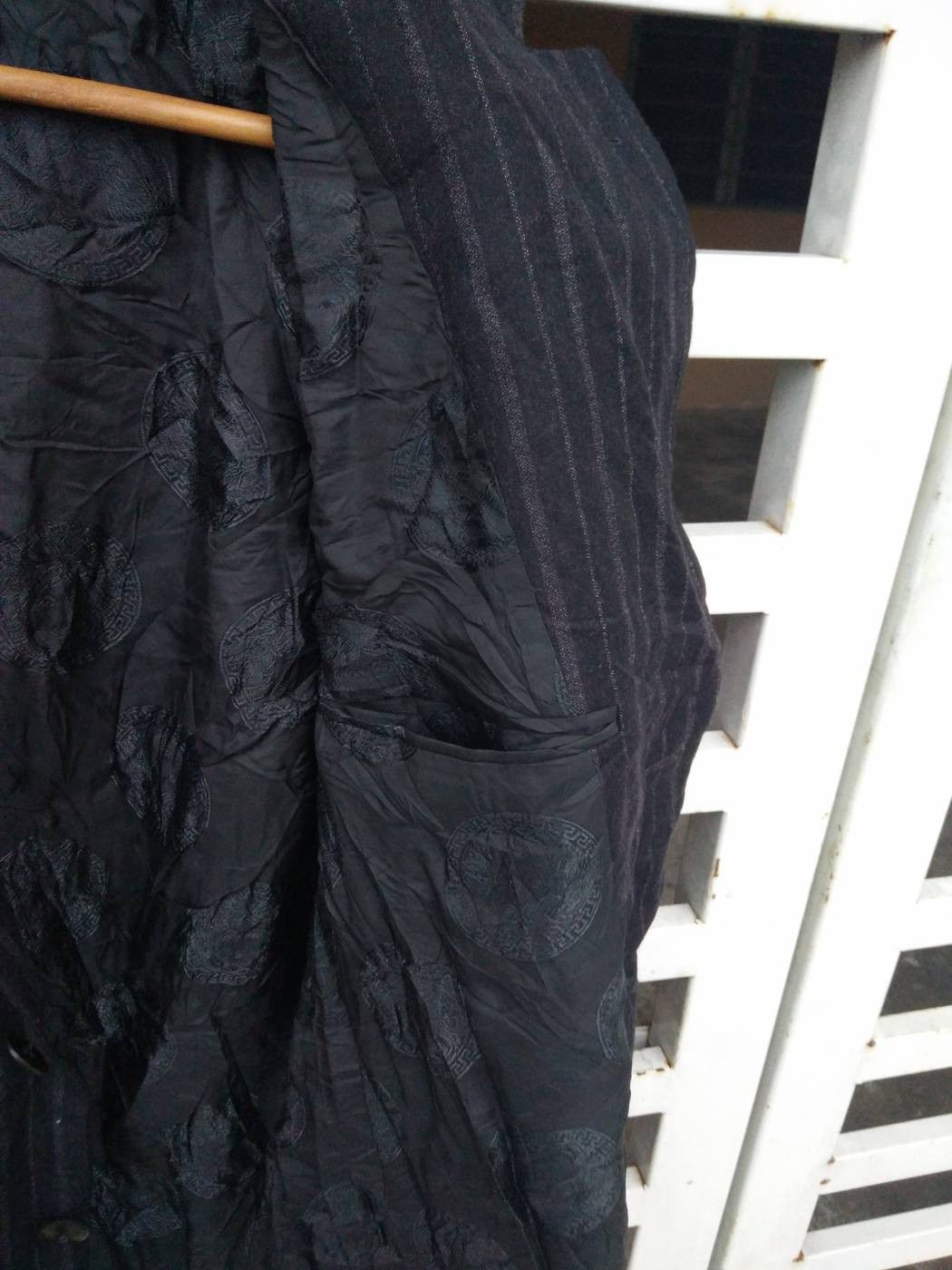 Versace Versace Jeans Couture Black Embroidered Made in Switzerland Size US M / EU 48-50 / 2 - 12 Thumbnail