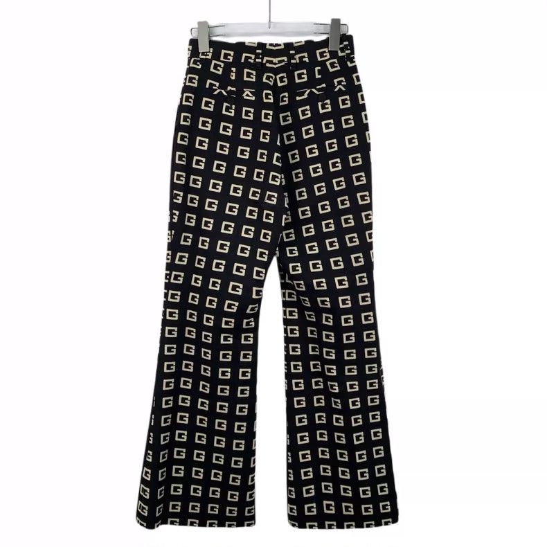 Gucci Gucci Color Blocked G Print Flared Pants- DMC Size US 38 / EU 54 - 2 Thumbnail