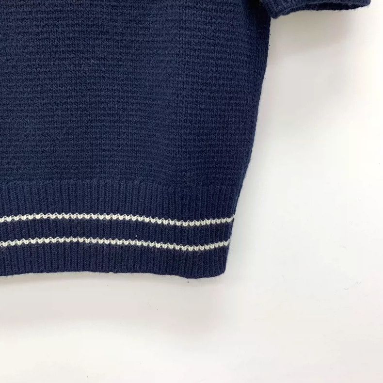 Dior Christian Dior Blue Short Sleeve Knit Top- DMC Size US XS / EU 42 / 0 - 4 Thumbnail