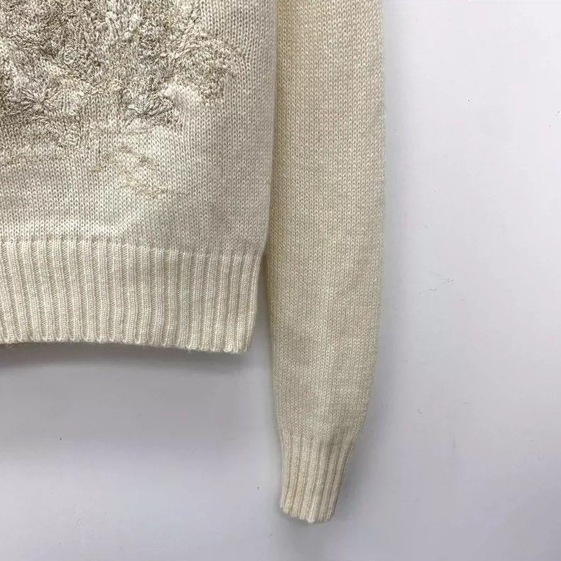 Dior Christian Dior Beige Cashmere Long Sleeve Sweater- DMC Size US XXS / EU 40 - 4 Thumbnail
