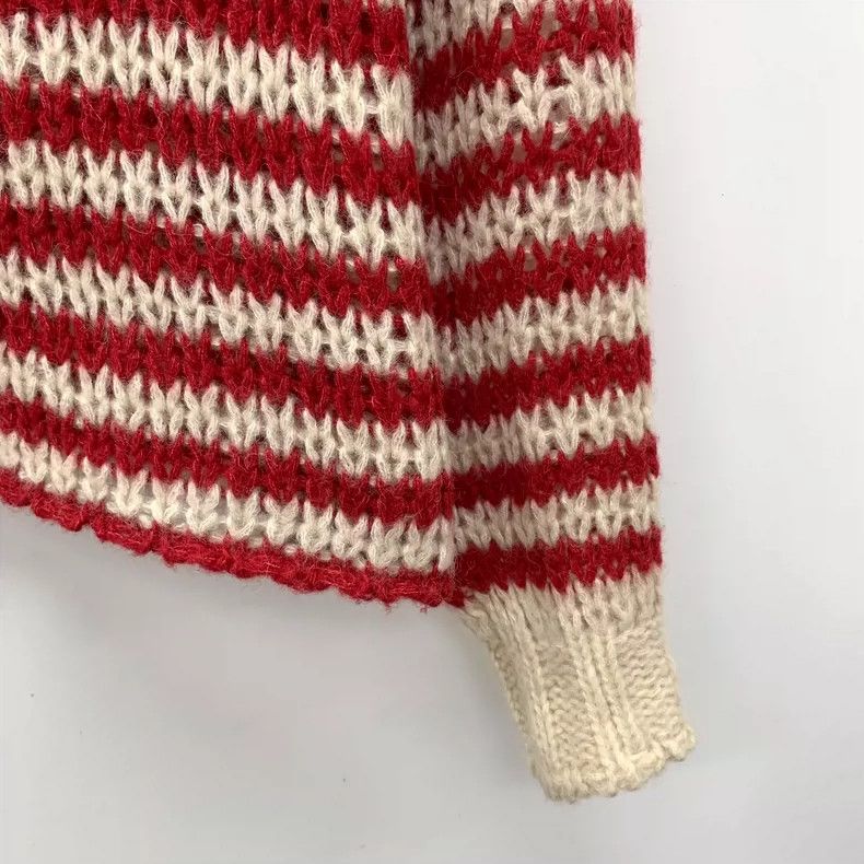 Dior Christian Dior Striped Long Sleeve Knit Sweater- DMC Size US S / EU 44-46 / 1 - 4 Thumbnail