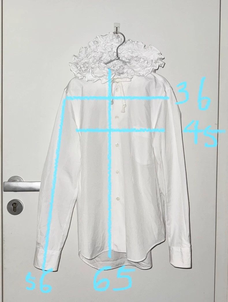 Comme des Garcons Comme Des Garçons Ruffled Collar White Shirt- DMC Size US XS / EU 42 / 0 - 9 Thumbnail