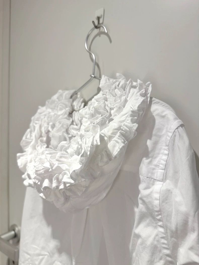 Comme des Garcons Comme Des Garçons Ruffled Collar White Shirt- DMC Size US XS / EU 42 / 0 - 5 Thumbnail