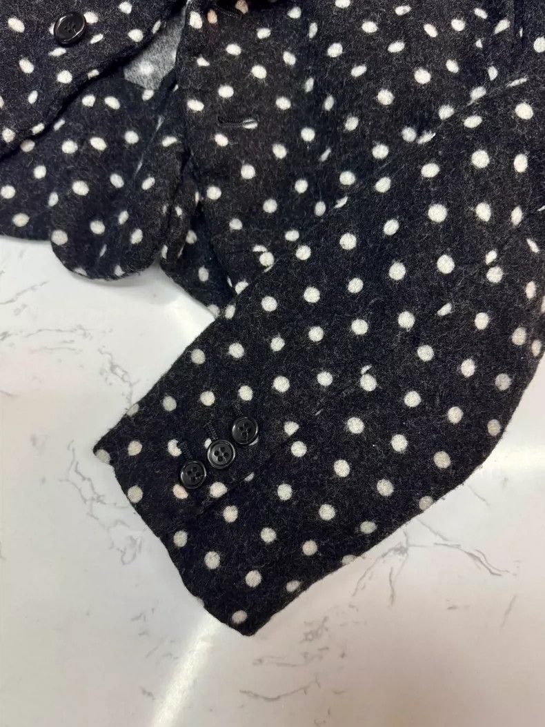 Comme des Garcons COMME des GARCONS Black Wool Polka Dot Blazer- DMC Size US M / EU 48-50 / 2 - 6 Thumbnail