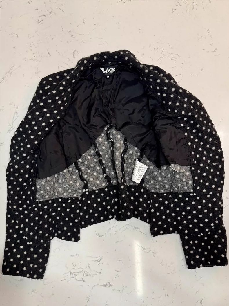 Comme des Garcons COMME des GARCONS Black Wool Polka Dot Blazer- DMC Size US M / EU 48-50 / 2 - 3 Thumbnail