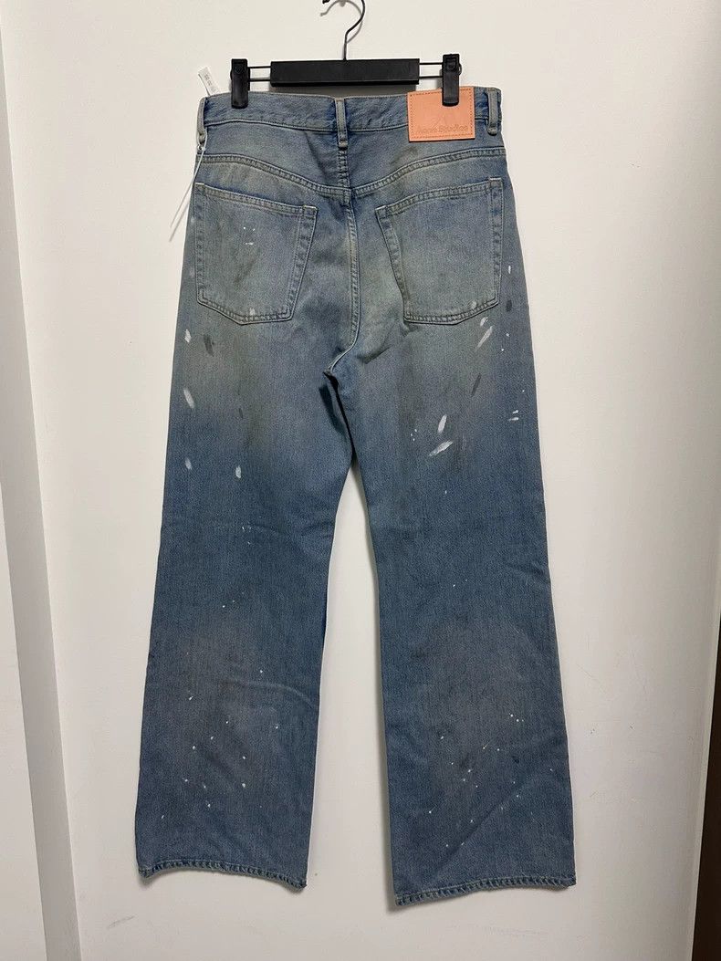 Acne Studios Acne Studios Blue Paint Splash Wide-Leg Jeans- DMC Size US 30 / EU 46 - 2 Thumbnail