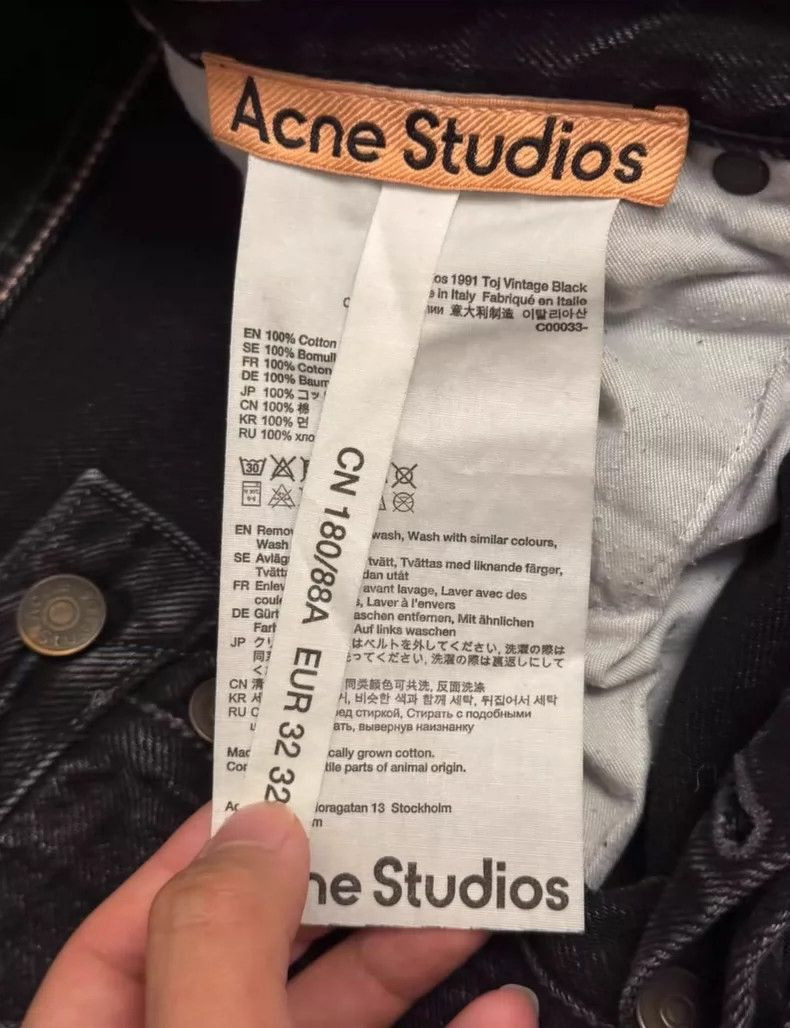 Acne Studios Acne Studios Black Denim Pants Unisex Size 32- DMC Size US 32 / EU 48 - 4 Thumbnail