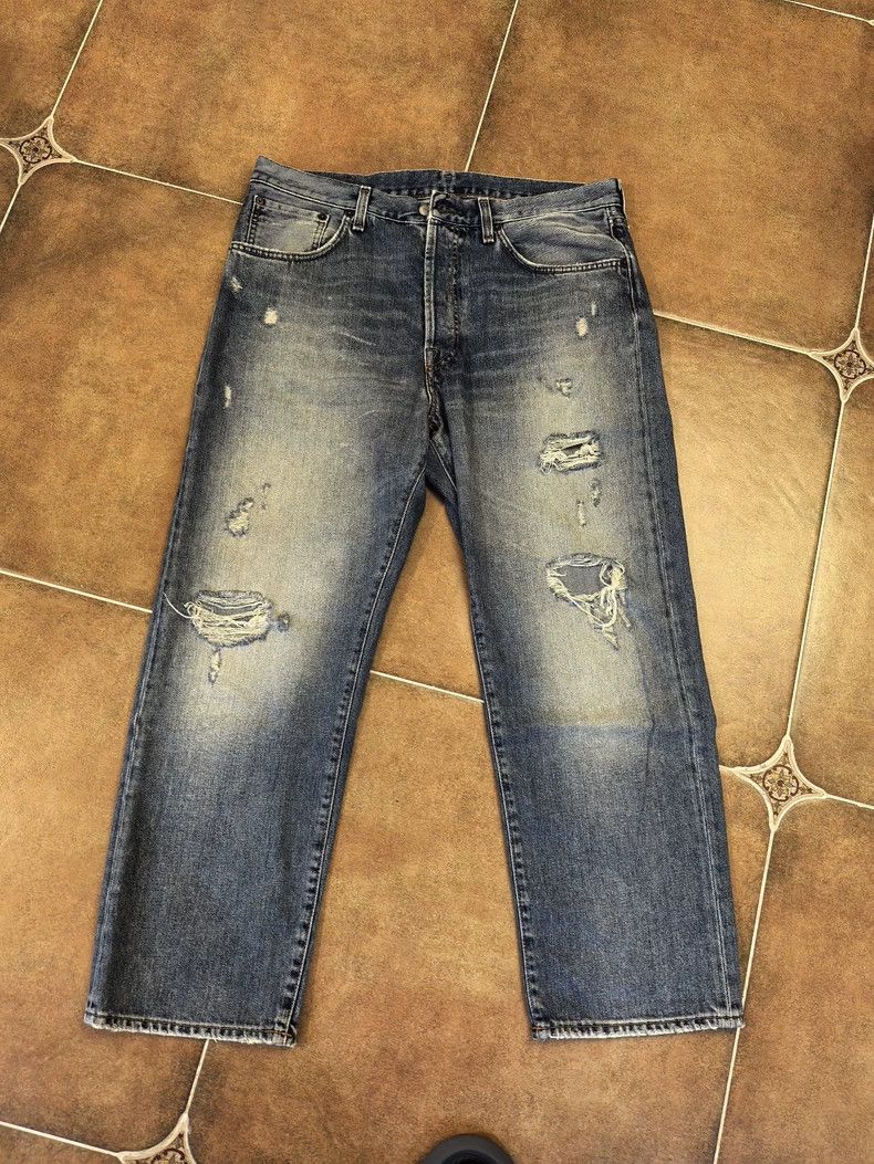 Acne Studios Acne Studios Blue Denim Straight Leg Pants- DMC Size US 32 / EU 48 - 4 Thumbnail