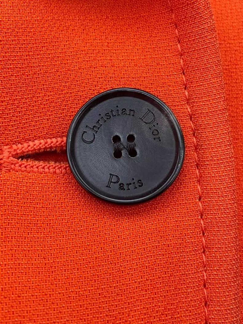 Dior Dior Double-breasted Orange Jacket- DMC Size US S / EU 44-46 / 1 - 5 Thumbnail