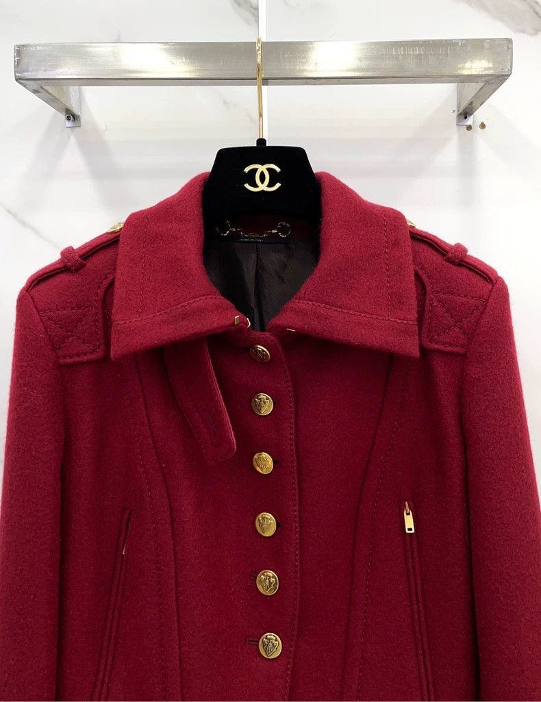 Gucci Short Wool Jacket with Gold Buttons- DMC Size US M / EU 48-50 / 2 - 3 Thumbnail