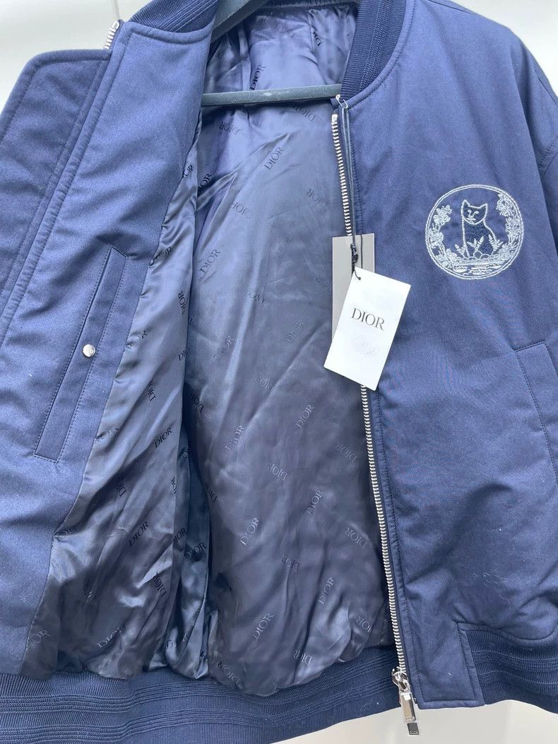 Dior Dior New Navy Flight Zip Jacket- DMC Size US L / EU 52-54 / 3 - 8 Thumbnail