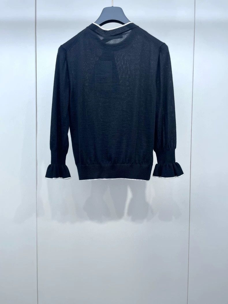 Dior Dior Ruffled Long Sleeve Top- DMC Size US S / EU 44-46 / 1 - 2 Thumbnail